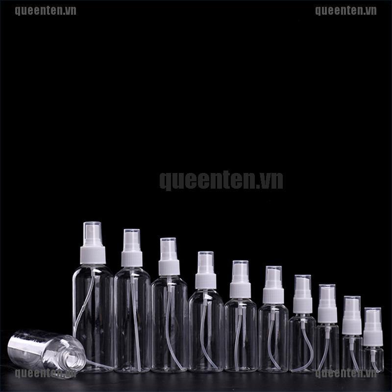 [Hàng mới về] Chai xịt rỗng băng nhựa màu trong suốt có thể đổ đầy tiện lợi