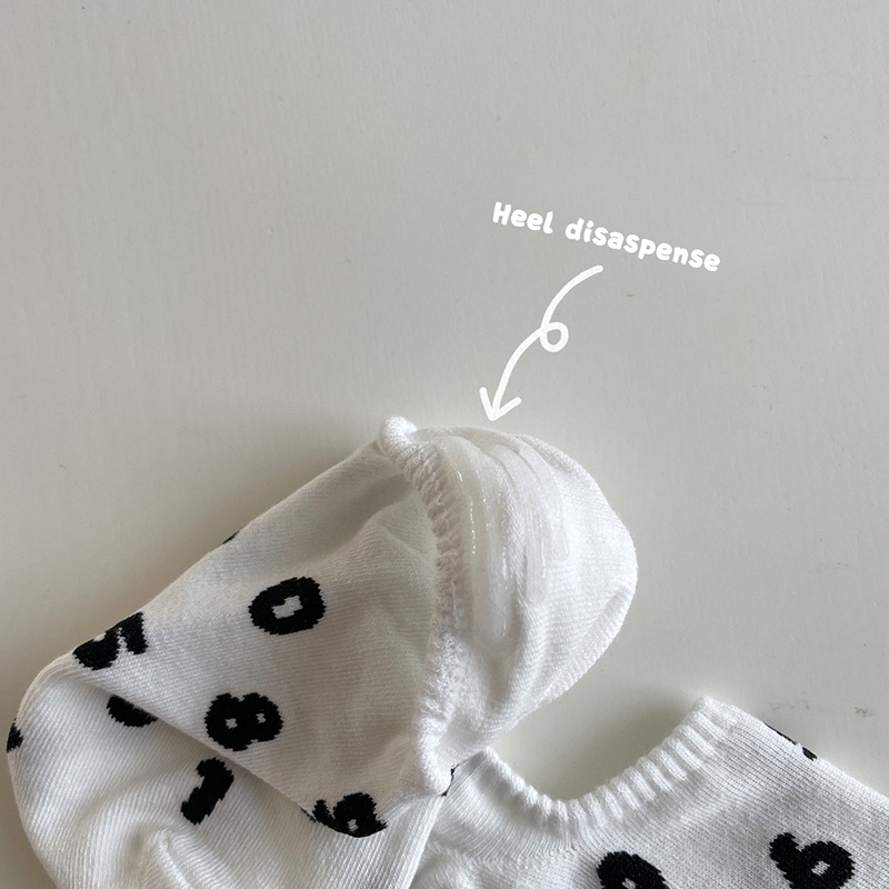 Vớ cotton chống trượt thoáng khí họa tiết số vui nhộn thời trang mùa hè cho nữ