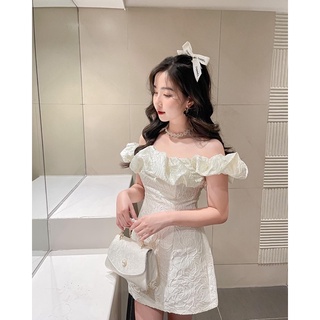 Váy gấm hoa Hồng bèo