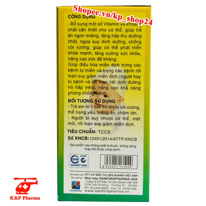 ✅ (CHÍNH HÃNG) Siro Sanfodulin – Tăng sức đề kháng, tăng hấp thu, bé ăn ngon, hết biếng ăn, suy nhược, mệt mỏi | BigBuy360 - bigbuy360.vn