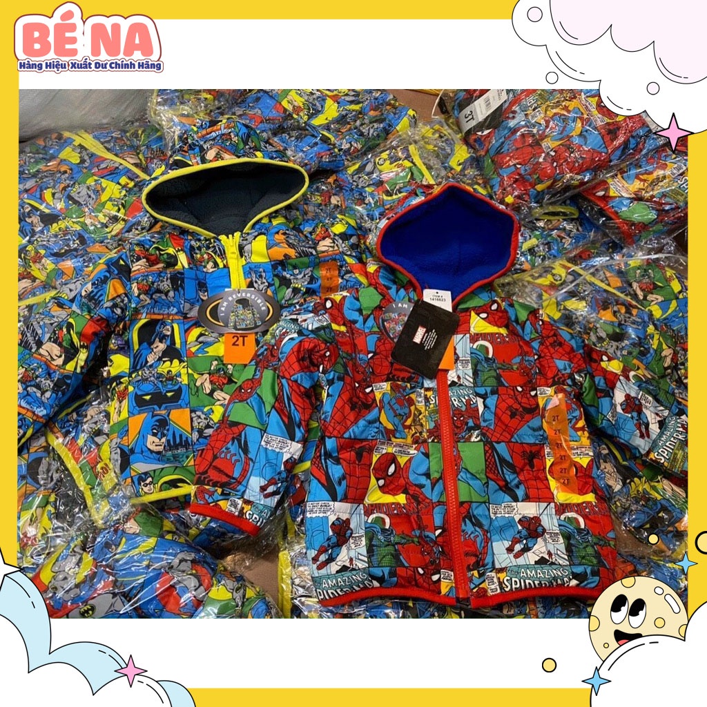 Áo marvel hai mặt siêu ảnh hùng dành cho các bé trai