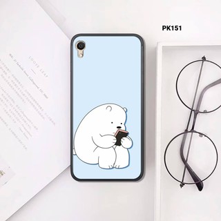 [Freeship từ 50k] ỐP LƯNG OPPO A37 - F1 PLUS IN HÌNH GẤU WE BARE BEARS -