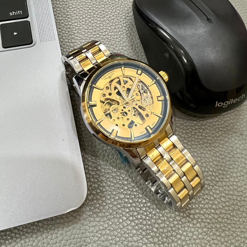 Đồng Hồ Cơ Longines Nam Lộ Máy Dây Kim Loại bảo hành 24 tháng