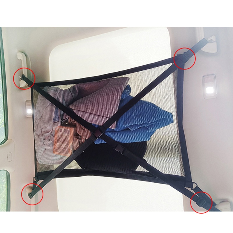 Túi Lưới Giữ Hàng Hóa Gắn Trần Xe Hơi Dễ Sử Dụng Hầu Hết Các Phương Tiện