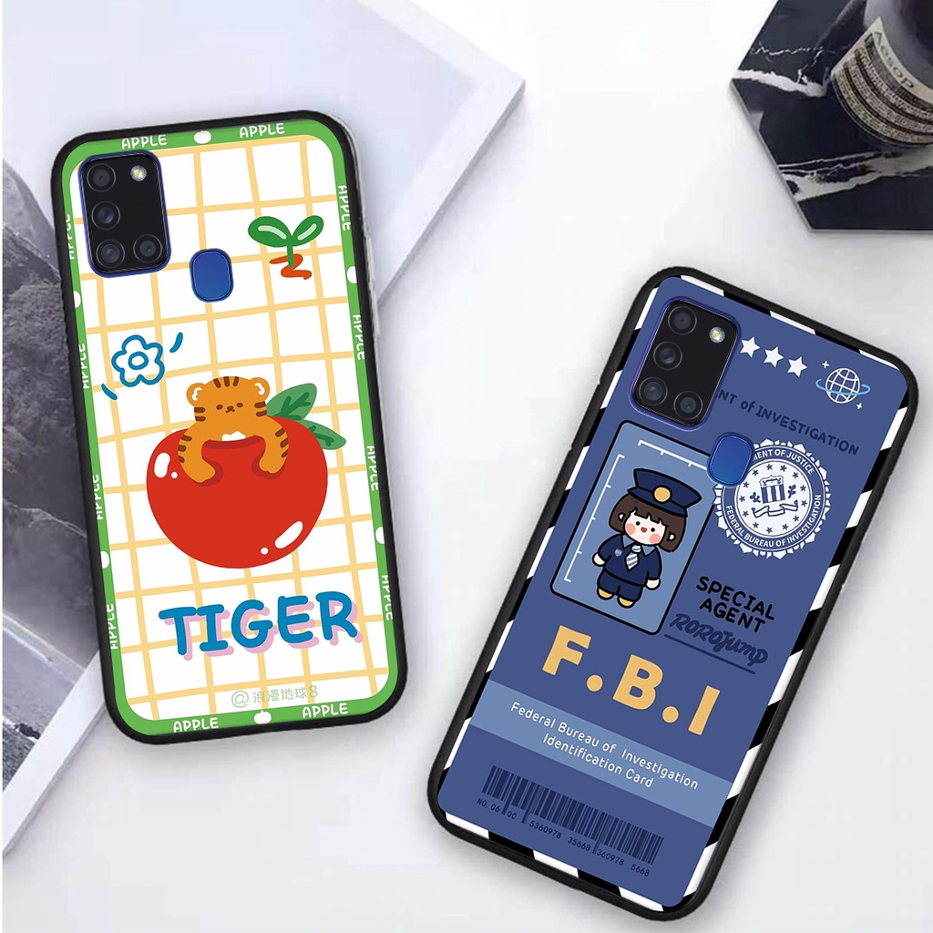 Ốp lưng Samsung Galaxy A21S in hình 3D gấu mới nhất - sang - chảnh - ĐẸP- BỀN