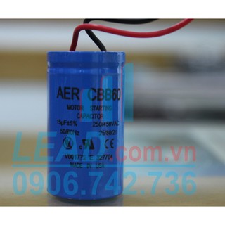 Tụ điện AER CBB60 15μF 15uF , 250/450VAC Dây cắm