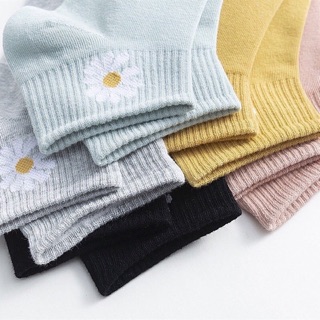 Sét 10 Đôi Tất Cotton Hoa Cúc