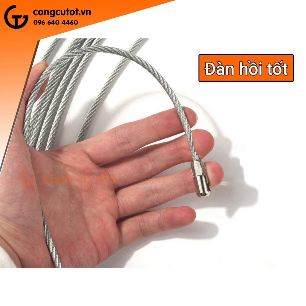 Dây mồi luồn ống sợi cáp trần 20m  sợi thép xoắn