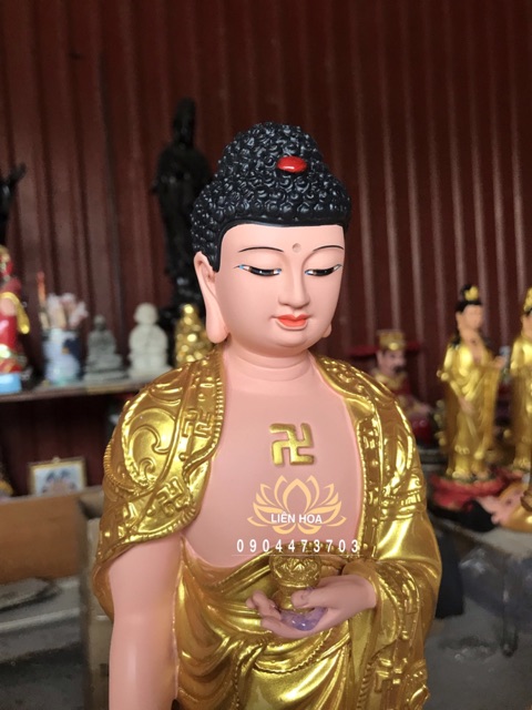 Bộ 03 tượng Tam Thánh Tây Phương cao 50cm
