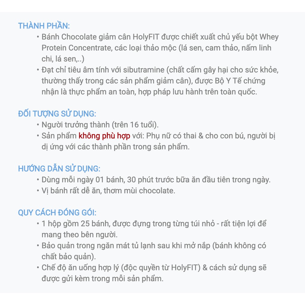 2 Hộp Bánh Giảm Cân HolyFIT Chống & Giảm Thèm Ăn - Kiểm Soát Cân Nặng, Giảm Mỡ, Bổ Sung Đạm Vị Chocolate- Matcha