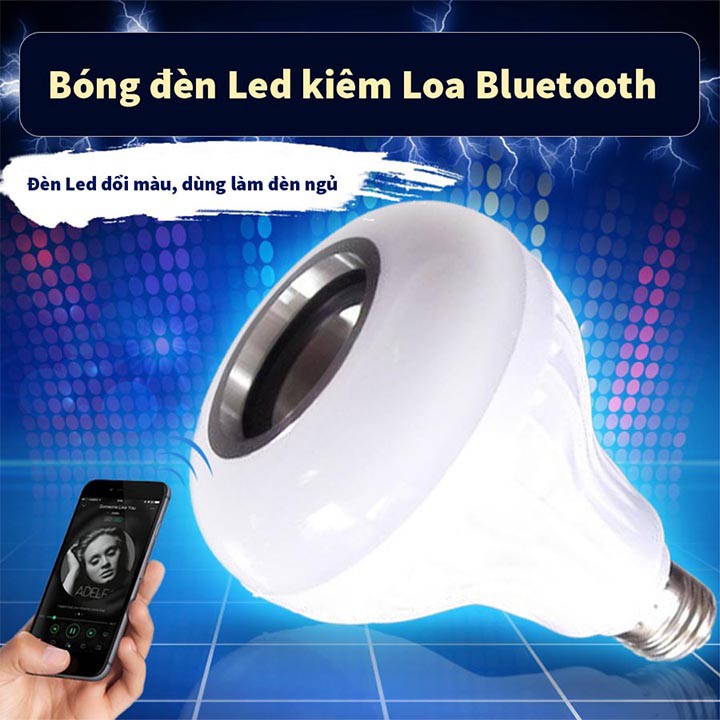 Bóng Đèn LED Thông Minh phát nhạc điều khiển bằng bluetooth