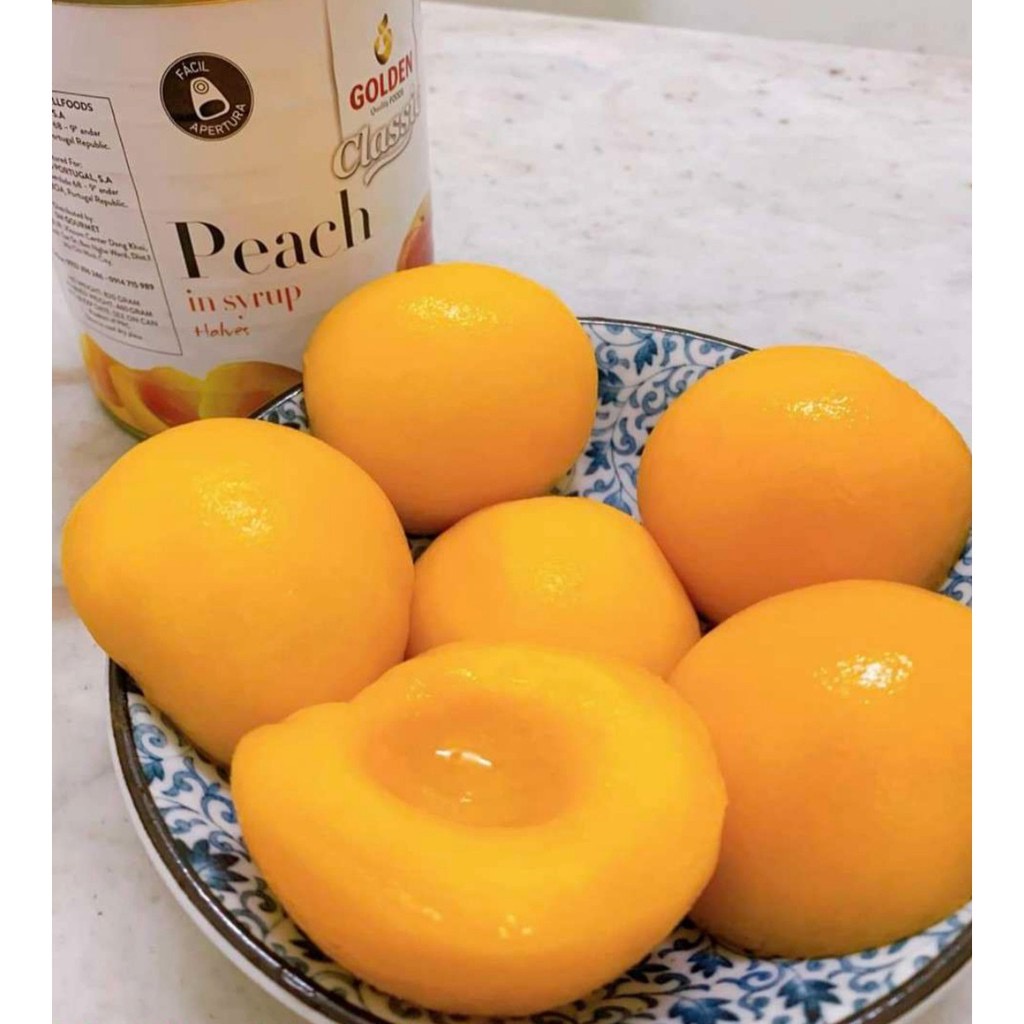 ĐÀO MIẾNG NGÂM 820G,  TRÁI CÂY ĐÓNG HỘP 425G - 565G  ... chuyên trà trái cây
