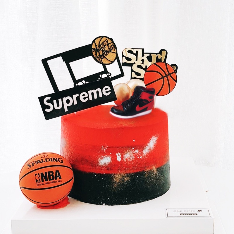 [SIÊU RẺ❤️] – Quả bóng rổ - Trang trí bánh sinh nhật bánh kem