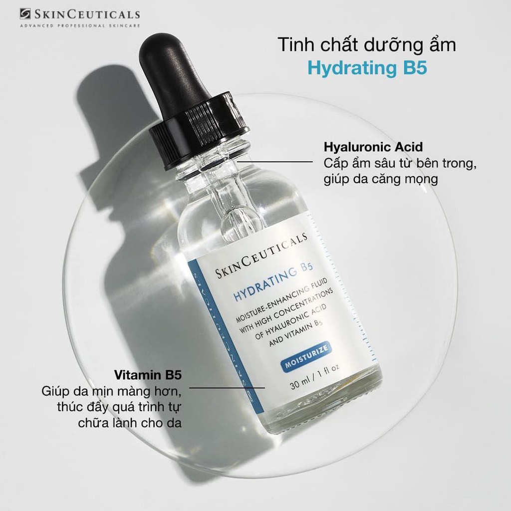 Serum dưỡng ẩm và phục hồi da Skinceuticals Hydrating B5 Gel bản Pháp lọ 30ml