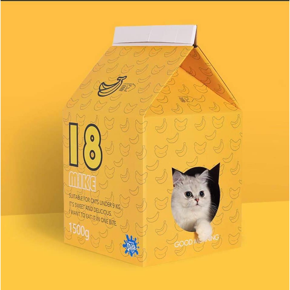 Hộp Box Cào Móng Cho Mèo - Kèm Bàn Giấy Cào Móng (Tặng Catnip)
