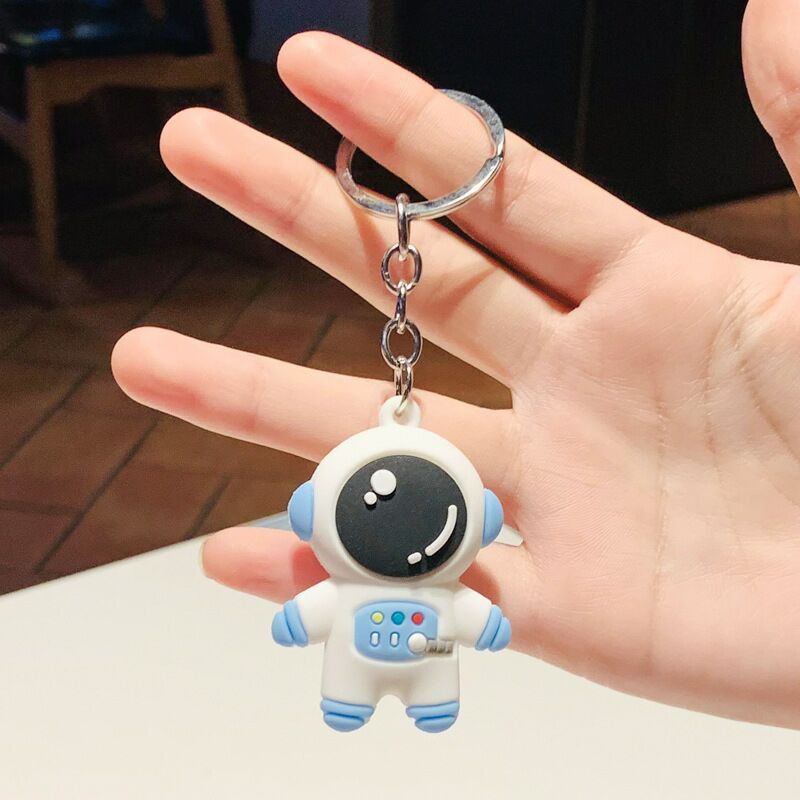 Móc Khóa Silicone Hình Phi Hành Gia Hoạt Hình 3D Sáng Tạo