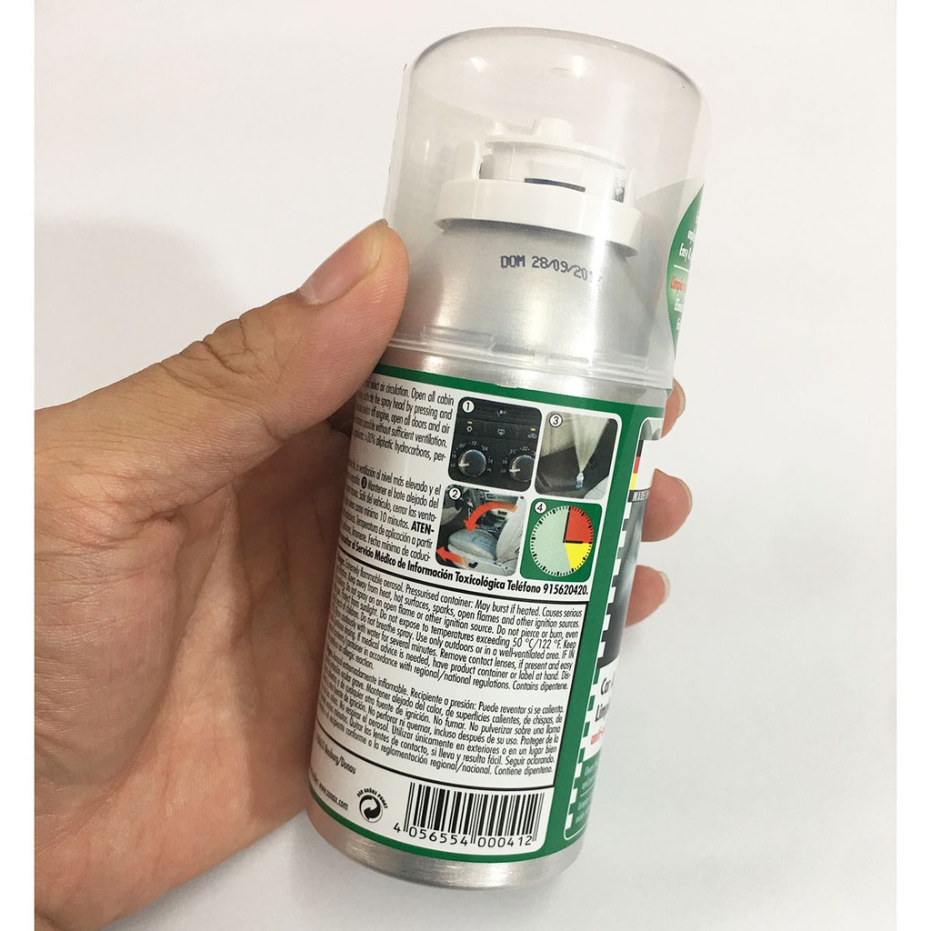 Chai Khử Mùi Diệt Khuẩn Dàn Lạnh Xe Hơi Sonax car a/c Cleaner Counter Display