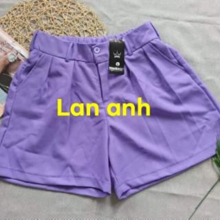 Quần short vải lưng cao bigsize