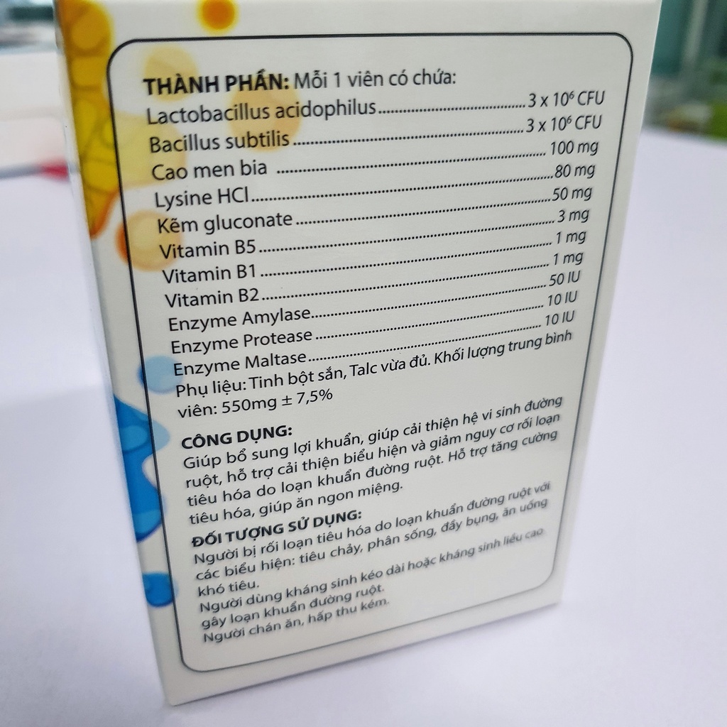 Men vi sinh Viên, Kẽm Viên, ZinPiotic- bổ sung lợi khuẩn, cải thiện hệ vi sinh đường ruột- hộp 100 viên nang