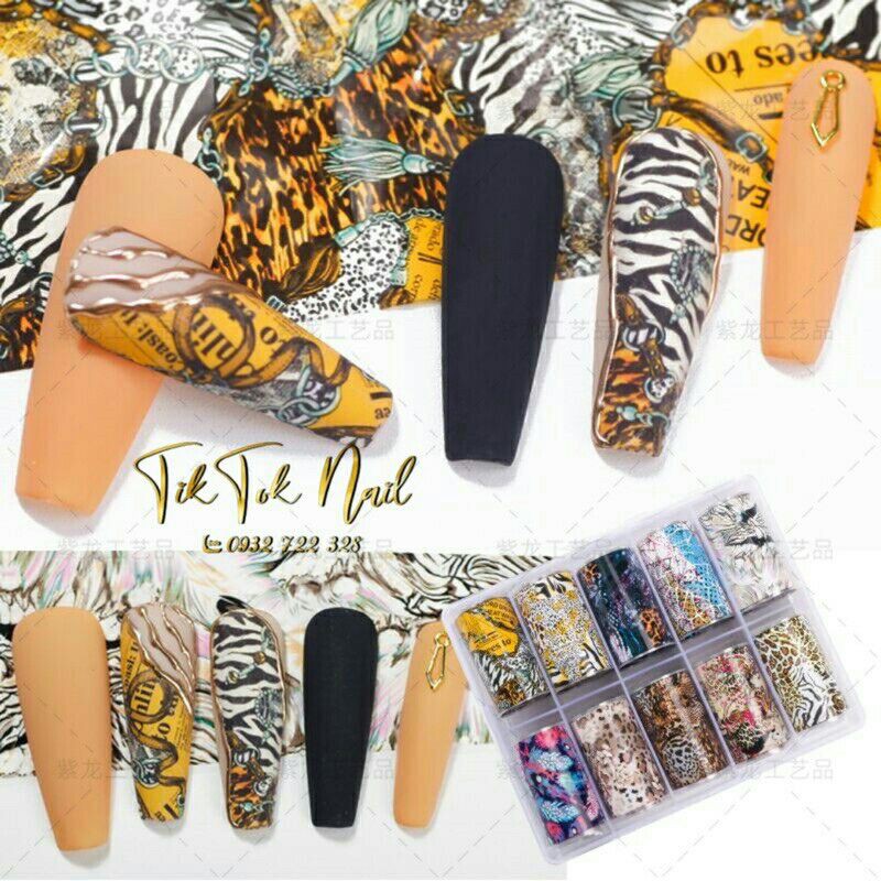 fion trang trí dán móng