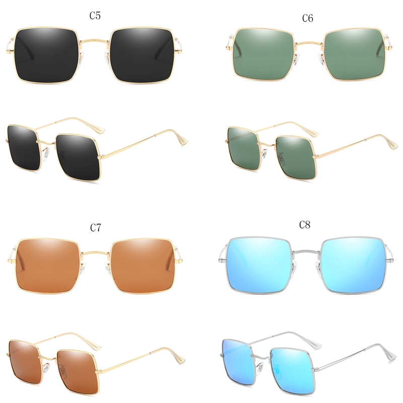 Kính mát gọng vuông tròng phân cực phong cách Châu Âu cho nam giới