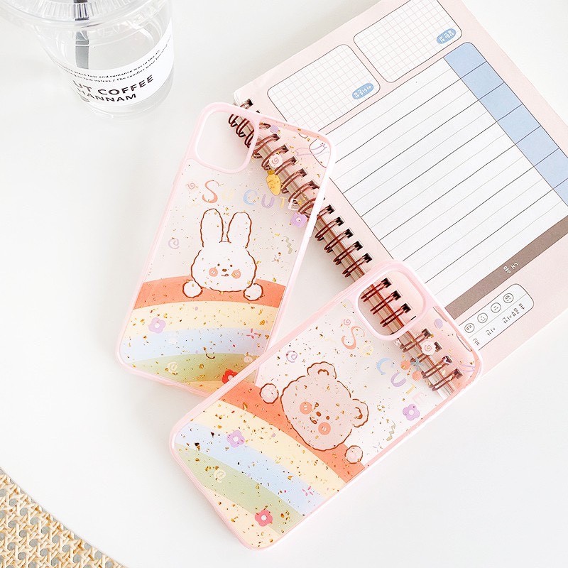 Ốp lưng iPhone Gấu,Thỏ cute bảo vệ camera 6/6s/6plus/6splus/7plus/8plus/x/xs/xsmax/11/11promax