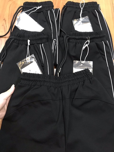 Quần jogger thể thao 2 sọc trắng hothit