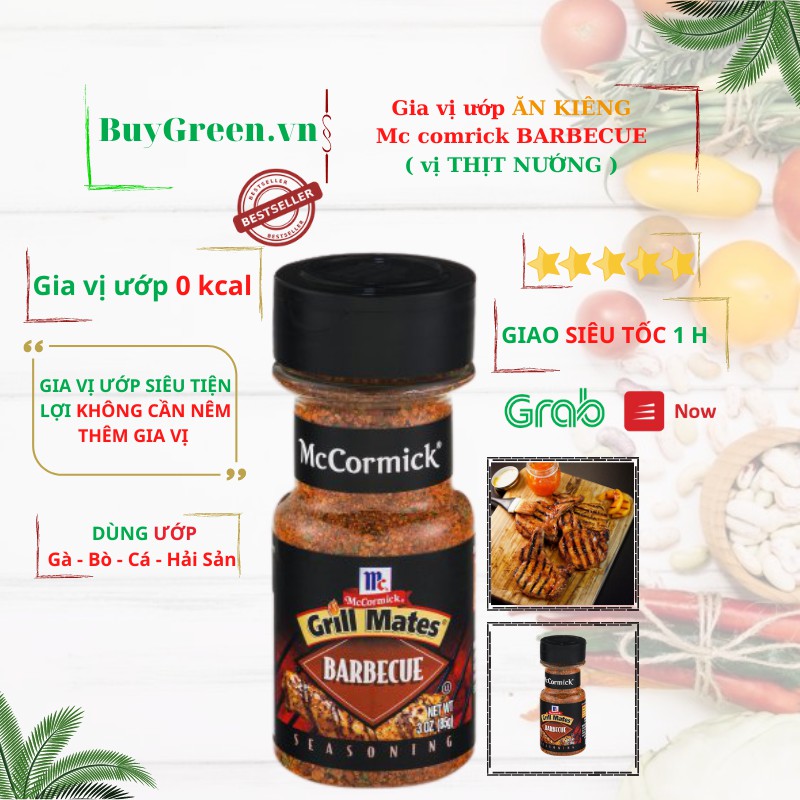 Gia vị Ăn Kiêng Mỹ Barbecue ( vị BBQ - đồ nướng )