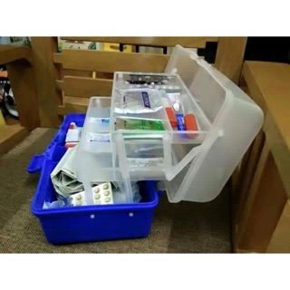 Tủ thuốc gia đình 3 ngăn dựng lọ móng chân mỹ phẩm đa năng