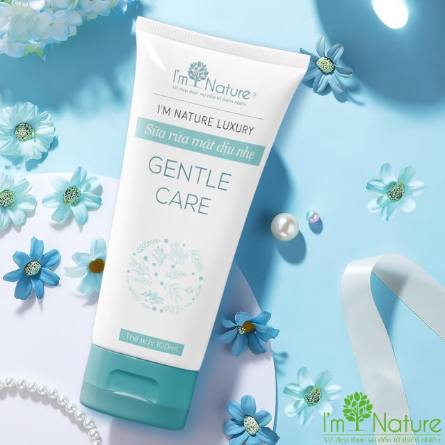 Sữa Rửa Mặt Dịu Nhẹ Gentle Care IM NATURE Làm Sạch Sâu Dành Cho Mọi Loại Da Dầu Mụn Thường Dưỡng Trắng 100g