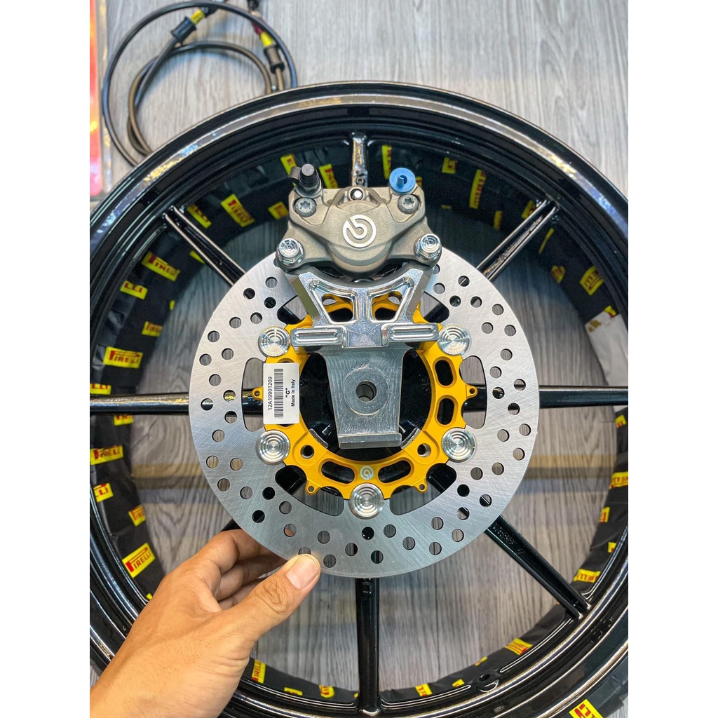 ĐĨA THẮNG PHANH DĨA LC135 / EX135 TQ6 BLACK RACING