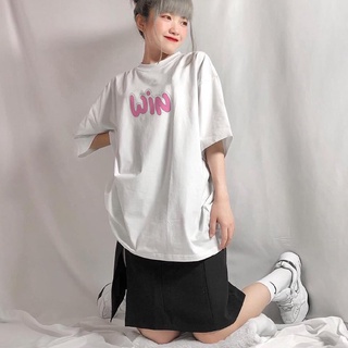 Áo thun nữ tay lỡ in chữ win every day every night myrose169