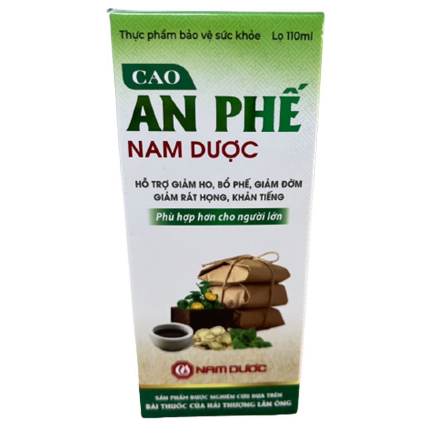 Cao An Phế Nam Dược 110ml hỗ trợ bổ phế, thanh họng - Gia Hân