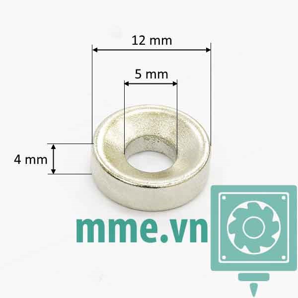 Nam châm lòng cầu 10mm