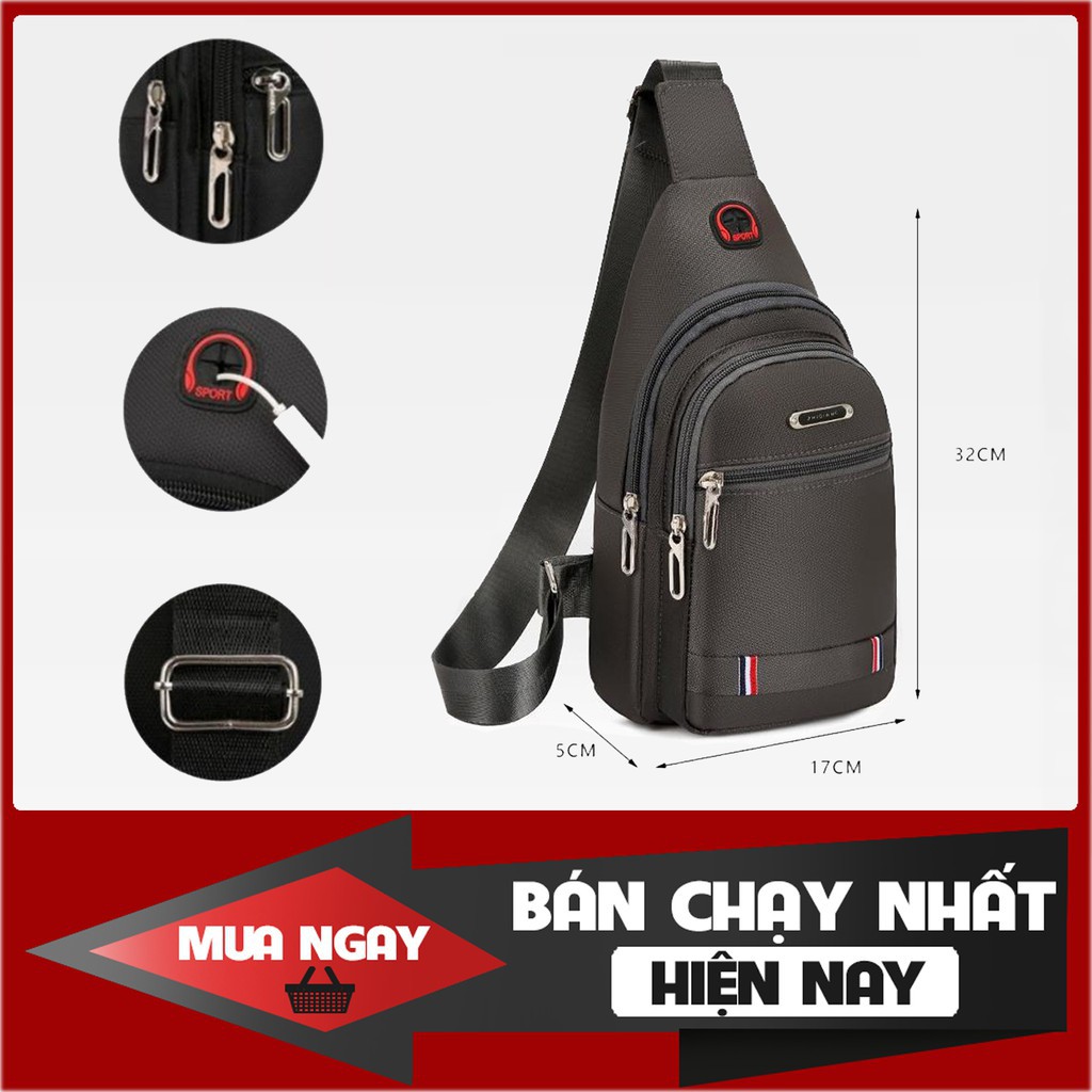 Túi Đeo Chéo Vải Nam Nhiều Ngăn Tiện Dụng CN12 Tặng Kèm Khuyến Mại Cực Sốc | BigBuy360 - bigbuy360.vn