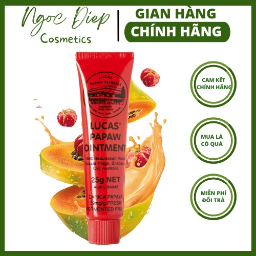 Kem đa năng Lucas, kem dưỡng ẩm đu đủ Lucas Papaw 25g - Ngọc Diệp cosmetics