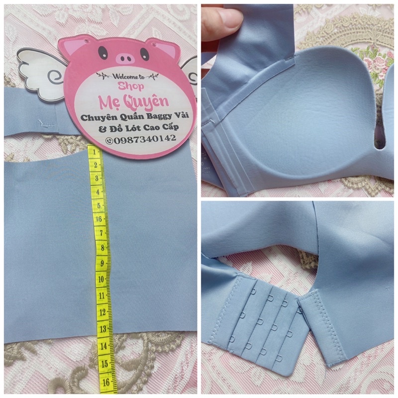 Áo lót su non không gọng, không viền may chống hằn, cup ngang mặc đầm xẻ sâu, cổ V cho nàng tự tin khoe vòng 1