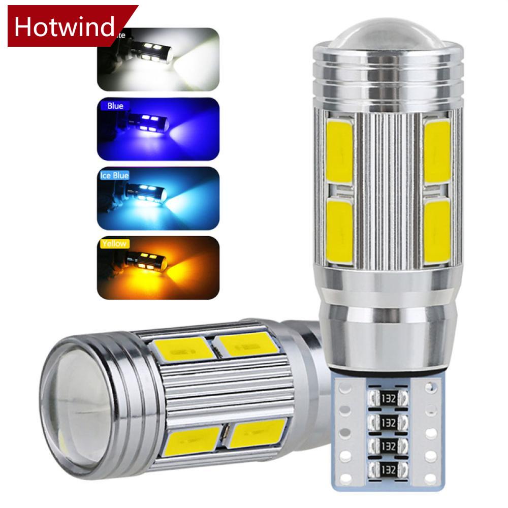 Set 2 Bóng Đèn Led T10 W5W 5730 10SMD 12V 6500K Cho Xe Hơi