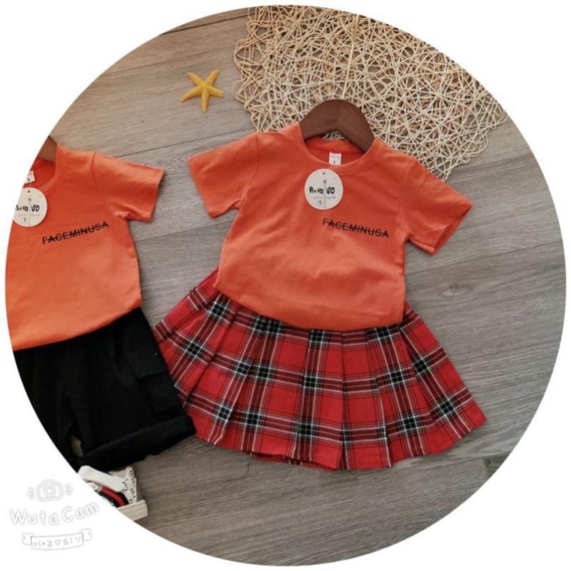 Bộ bé trai bé gái in chữ siêu hot cho bé