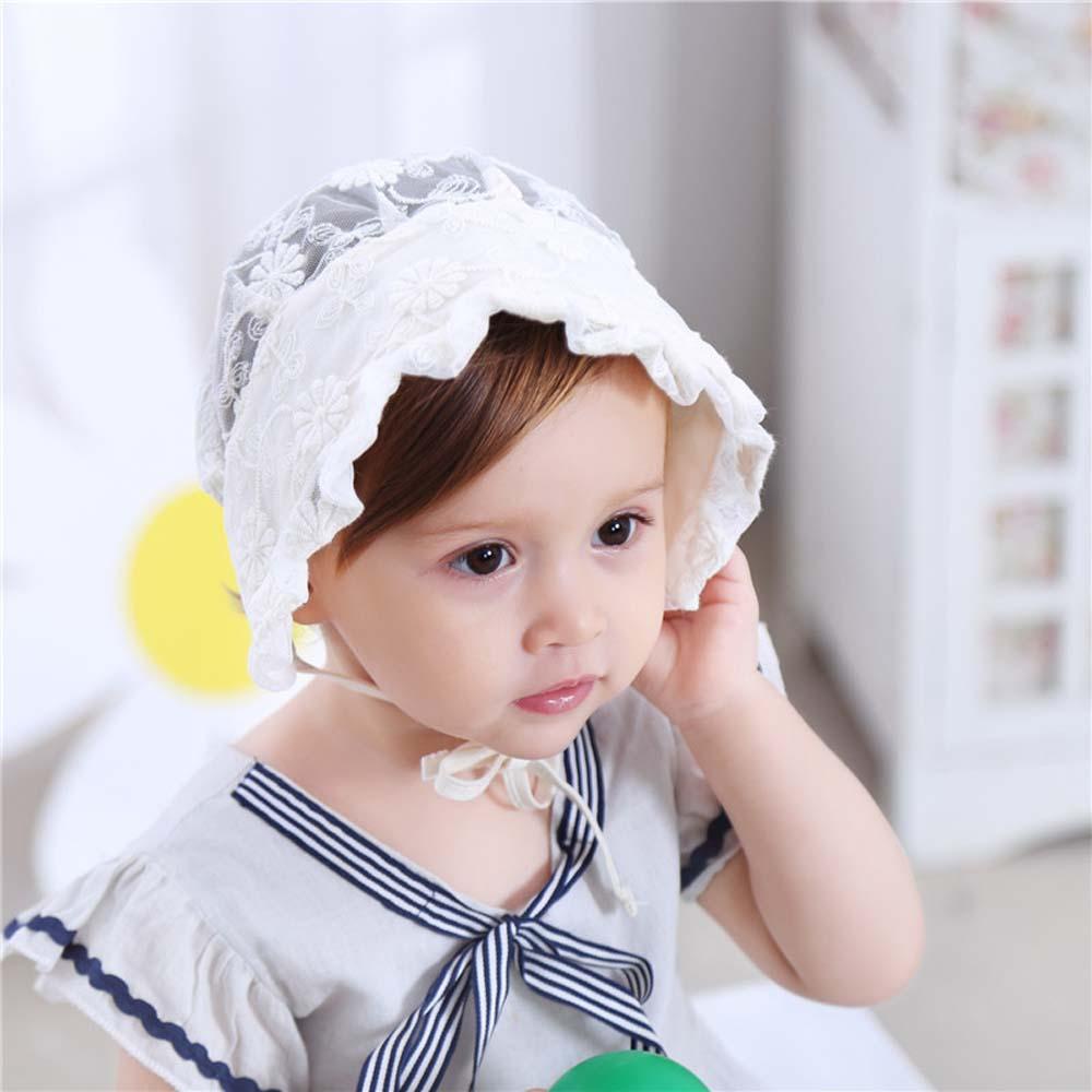 Mũ Che Nắng Phối Ren Đính Ngôi Sao Lấp Lánh Cho Bé
