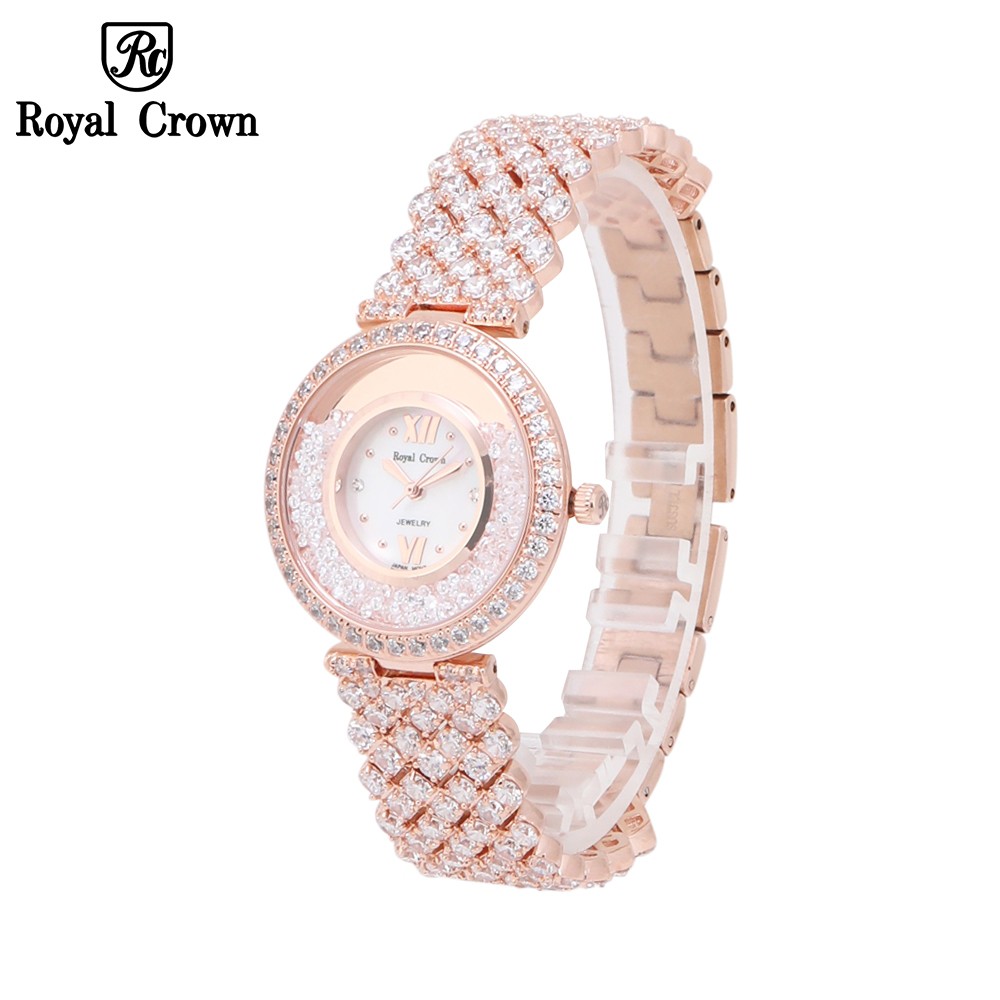 Đồng Hồ Nữ Chính Hãng Royal Crown 2606 Jewerry Rose Gold