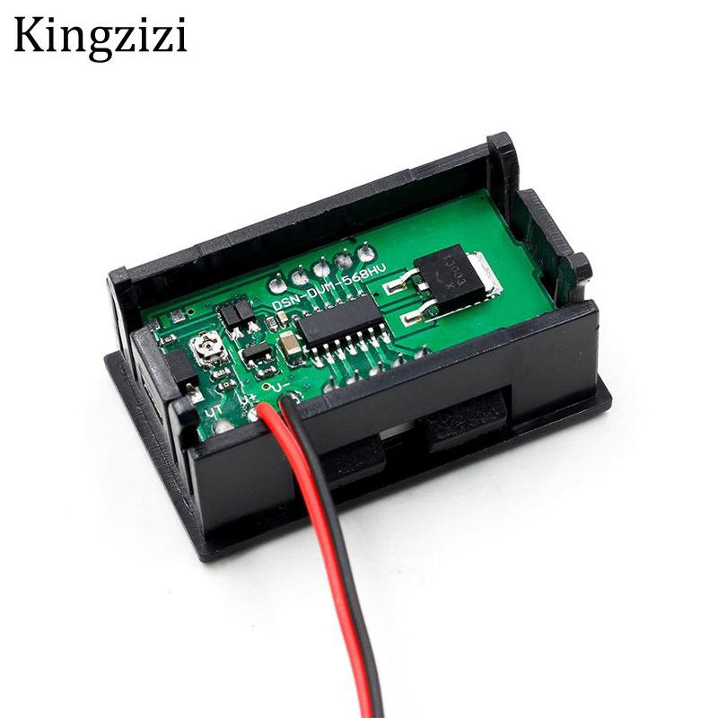 0.56 inch Kỹ Thuật Số Vôn Kế DC5-120V/DC 5V đến 120V Kỹ Thuật Số Vôn Kế Điện Áp Máy Đo tốc 12V 24V 96V Electromobile Xe Máy
