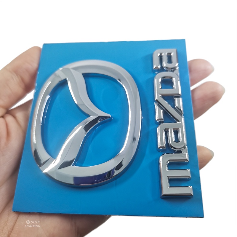 1 Miếng Dán Logo ABS Trang Trí Cốp Sau Xe Hơi MAZDA