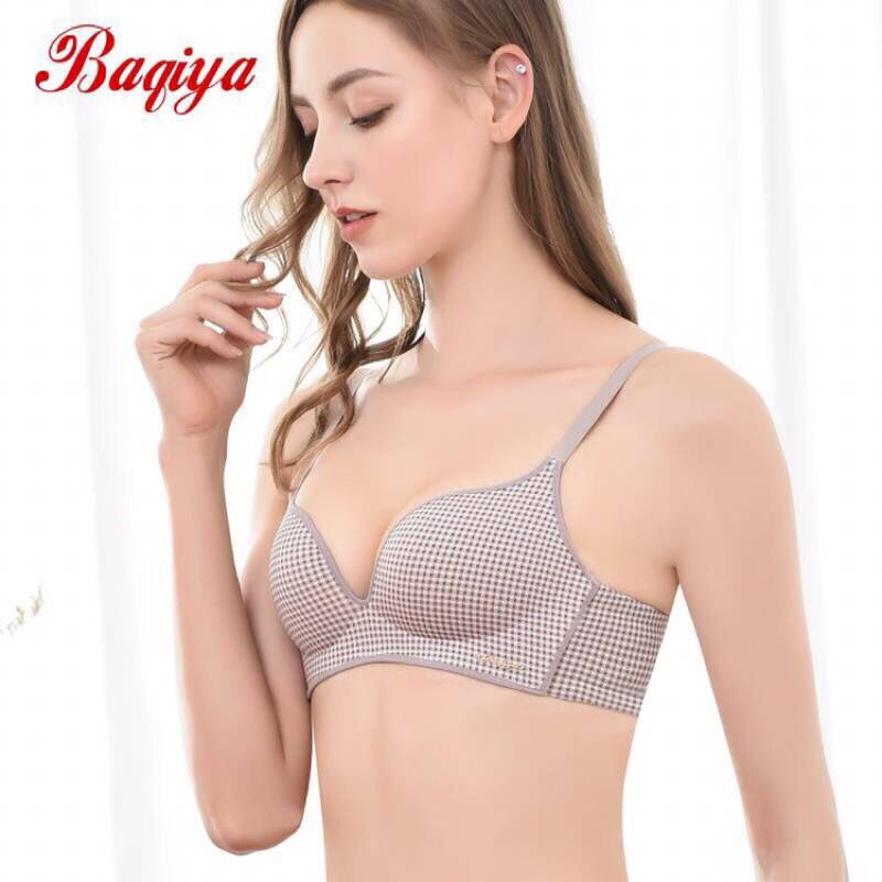 Áo Lót Su Thông Hơi Không Gọng Nâng Ngực Kẻ Ca Rô K68