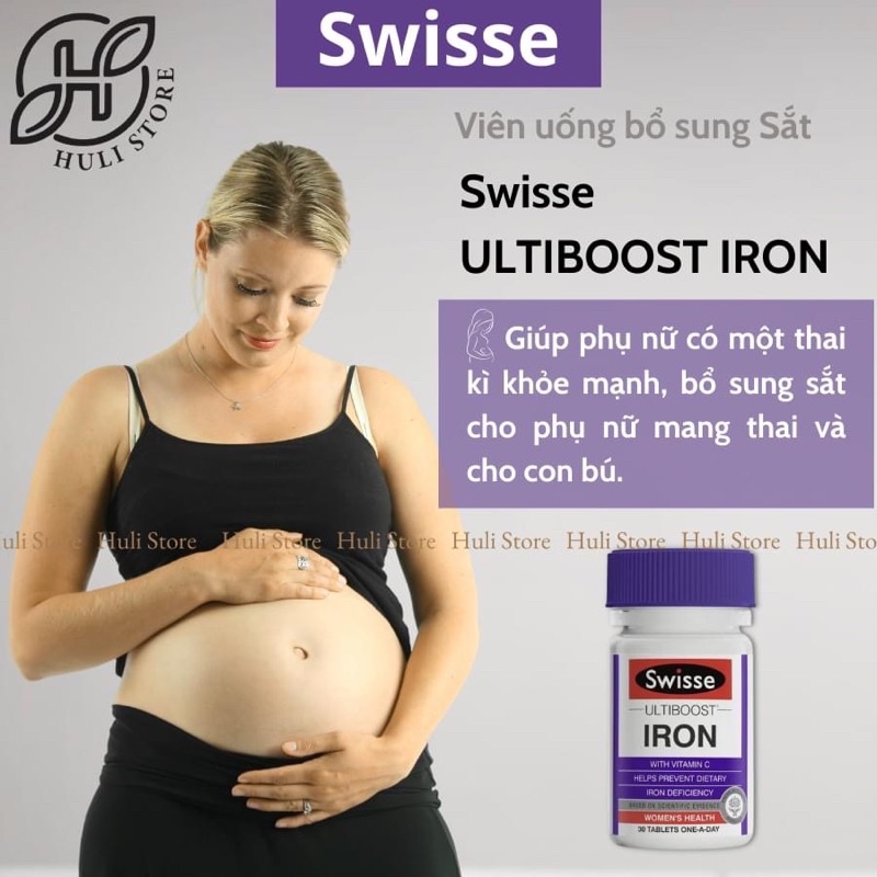 Viên uống bổ sung Sắt Swisse Ultiboost Iron 30 viên