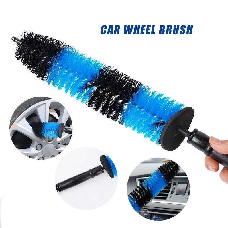 Chổi Cao Su Cán Dài Dùng Vệ Sinh Bánh Xe Hơi Tiện Dụng