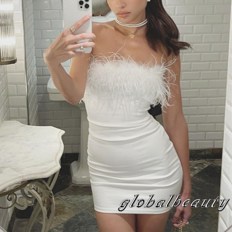 Gb-đầm Nhung Mềm Màu Trơn Ôm Dáng Thời Trang Mùa Hè Cho Nữ Màu Sắc