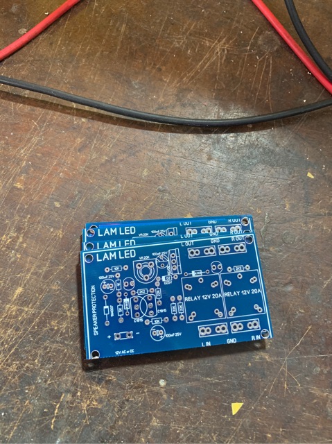 Pcb mạch bảo vệ loa 2 kênh