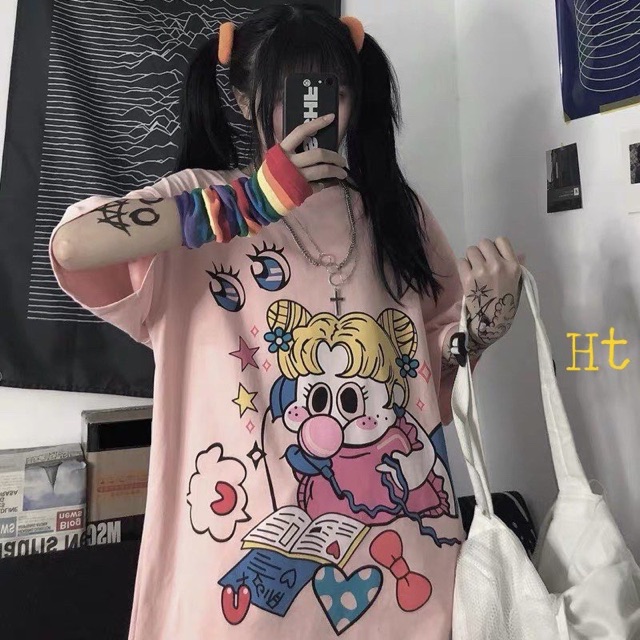 Áo phông Thuỷ thủ điện thoại chất tici H2B878