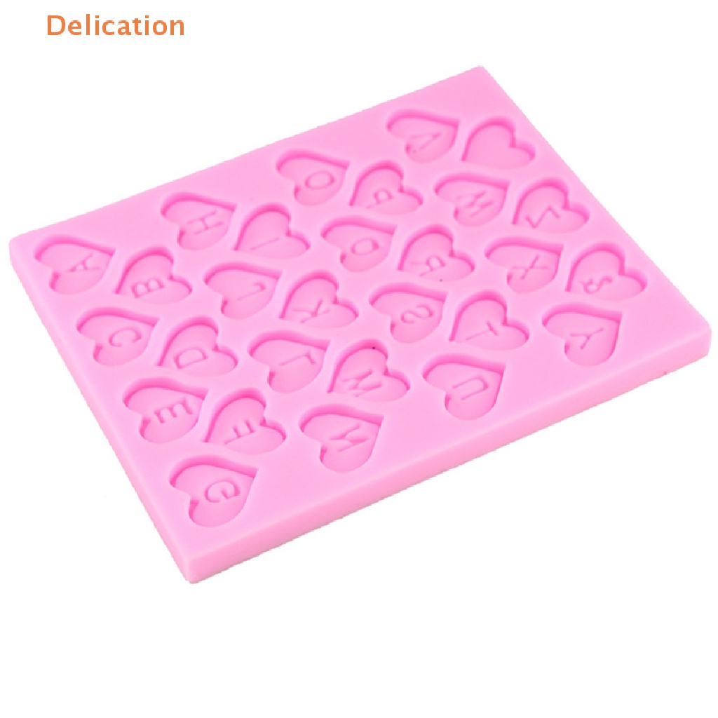 Khuôn Silicone Làm Bánh Hình Trái Tim Và Chữ 3D DIY